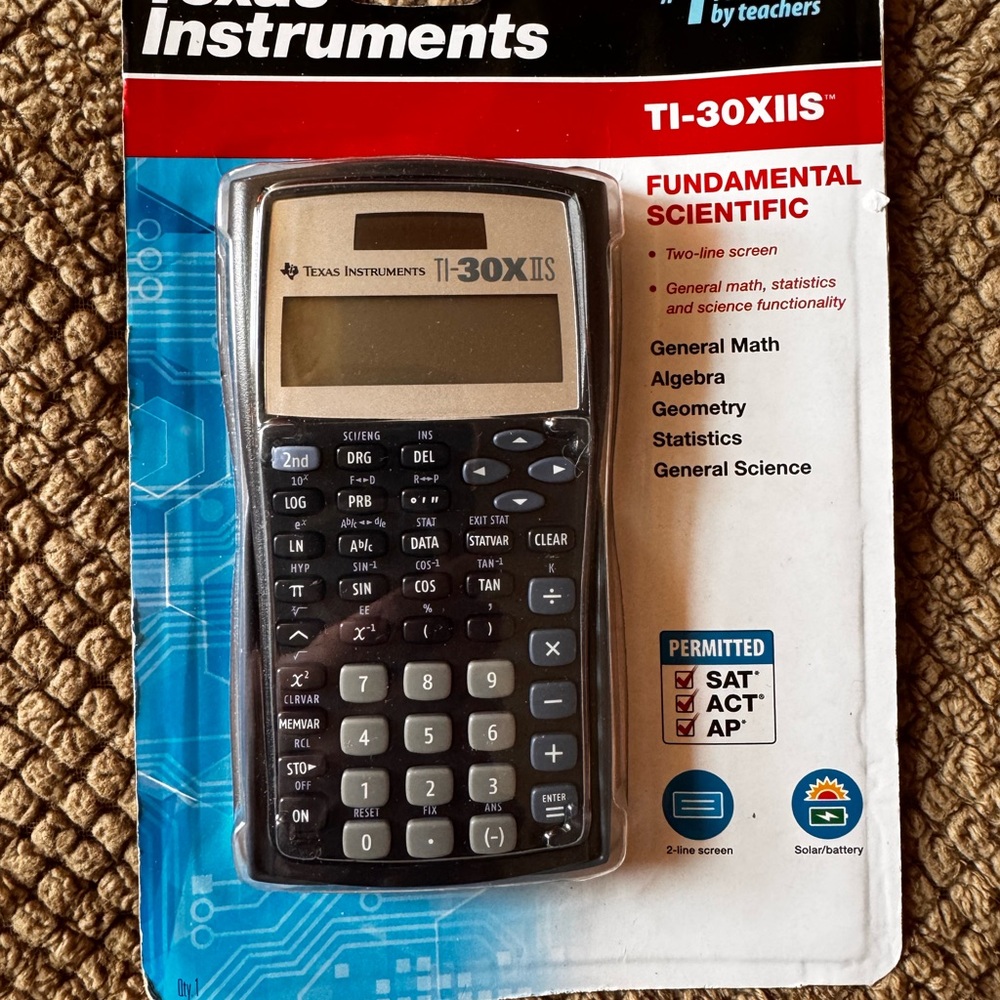 Texas Instruments TI-30XIIS Scientific Calculator - Black